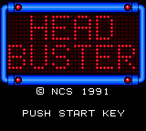 Head Buster Title Screen